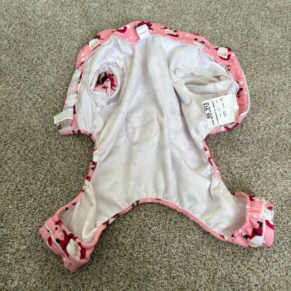 Dog Holiday  Pjs Pink Santa Size M NWT - Picture 10 of 10